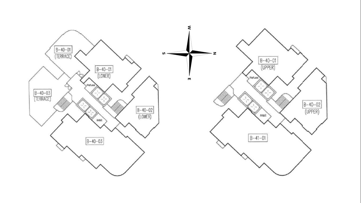 Block B  Floor Plan & Facing