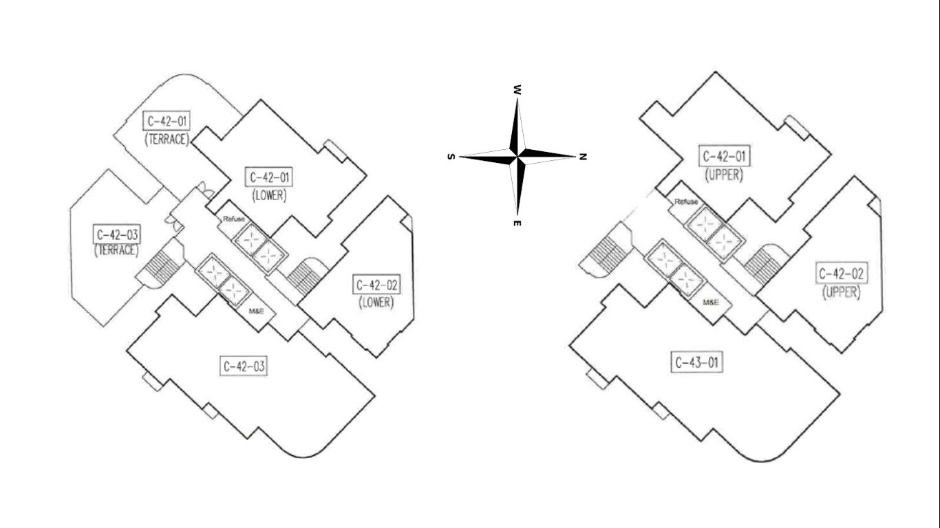 Block C  Floor Plan & Facing